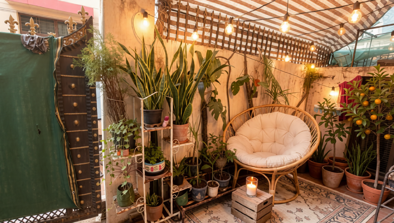 Lush Green Balcony After BaGa